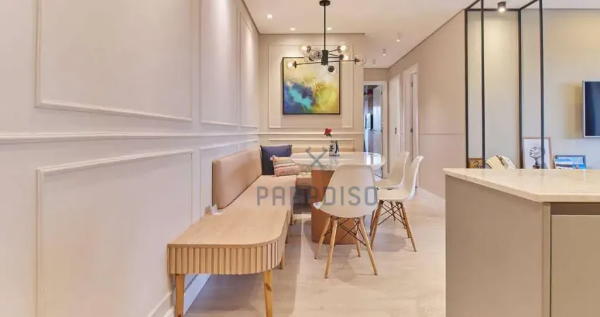 Apartamento com 3 dormitórios para alugar, 90 m² por R$ 6.878,00/mês - Cabral - Curitiba/PR