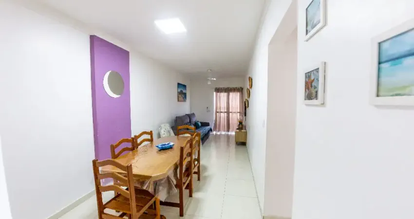 Balneário Maracanã, apto frente total para o mar, 2 dorms, suite, sacada gourmet.