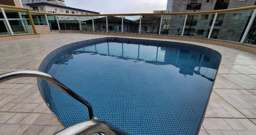 Vila Caiçara, lindo apto 2 dorms, suite, sacada, 100 mts do mar