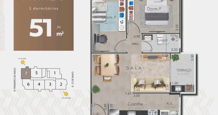 Vila Mirim, excelente oportunidade 2 dorms, sacada gourmet