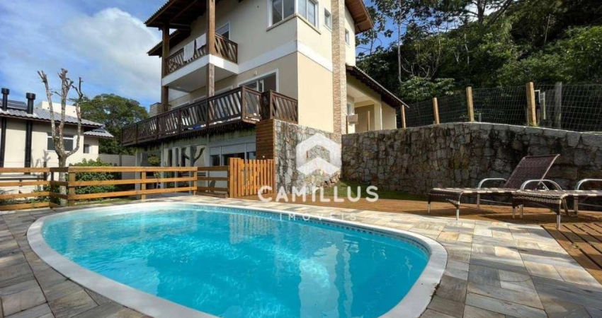 Casa vista mar com 4 dormitórios à venda, 379 m² por R$ 4.990.000 - Campeche - Florianópolis/SC