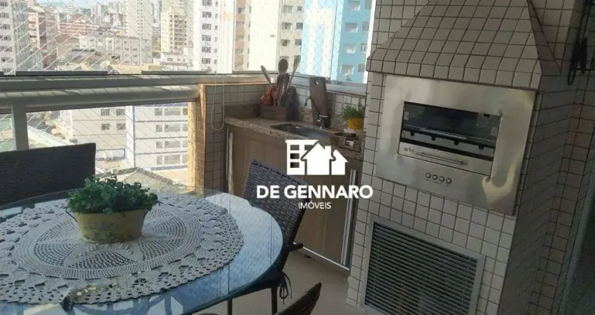 Praia Grande, Boqueirão, Apartamento 105m2, com 2 Dormitórios, 2 suítes, 2 vagas, há 300 metros do Mar