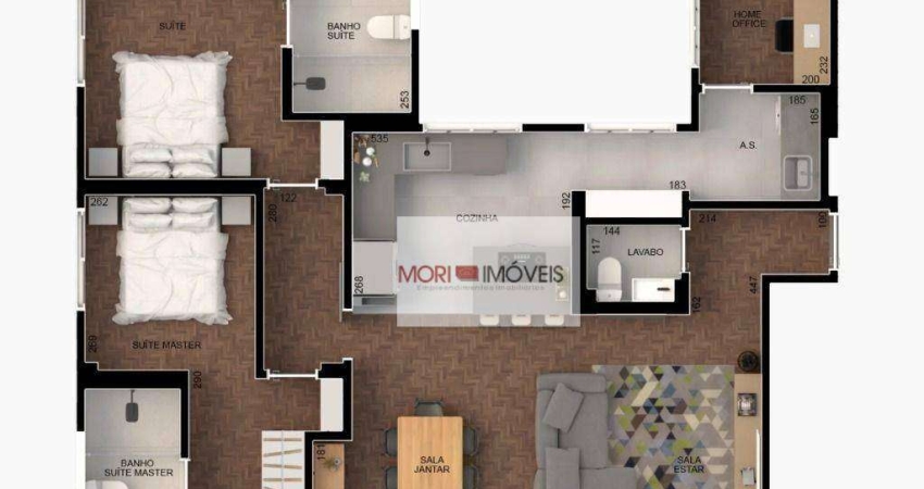 Apartamento com 3 dormitórios para alugar, 120 m² por R$ 6.350,00/mês - Higienoplois - São Paulo/SP
