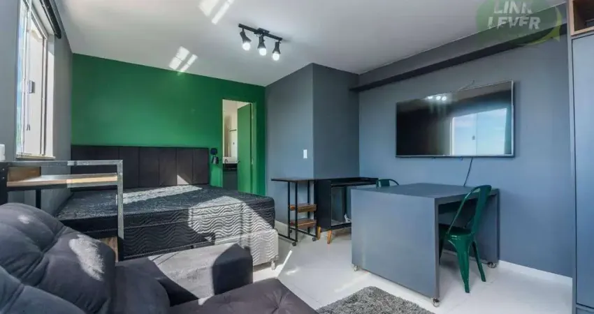 Apartamento com 1 dormitório para alugar, 26 m² por r$ 2.648,00/mês - ahú - curitiba/pr