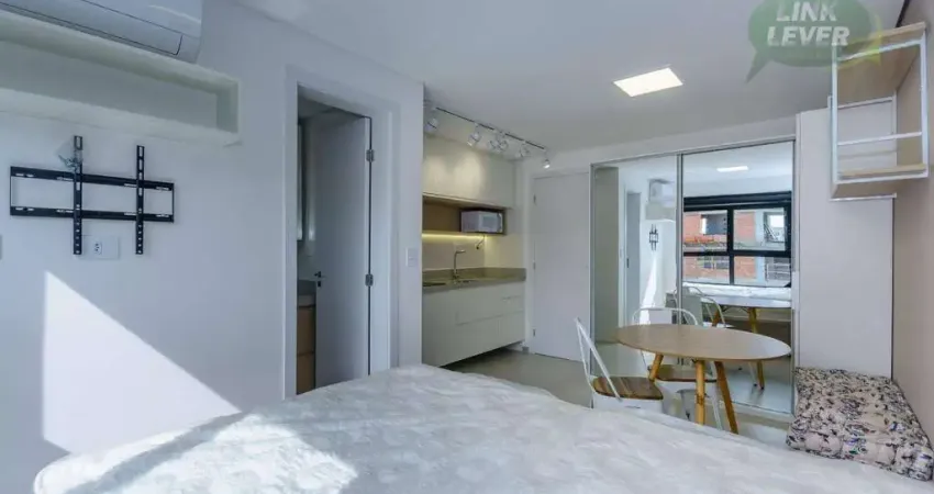 Studio com 1 dormitório para alugar, 20 m² por r$ 2.374/mês - bacacheri - curitiba/pr