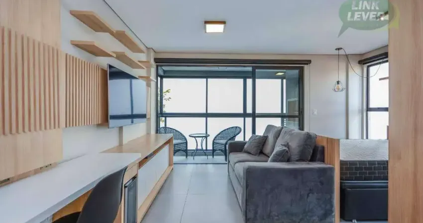 Studio com 1 dormitório para alugar, 28 m² por r$ 2.927,00/mês - boa vista - curitiba/pr
