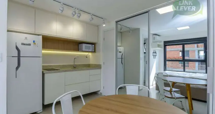 Studio com 1 dormitório para alugar, 20 m² por r$ 2.324/mês - bacacheri - curitiba/pr