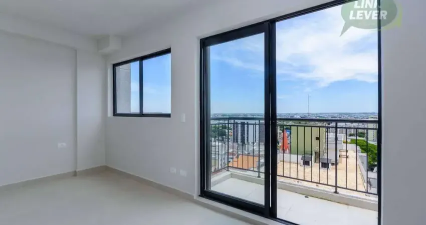 Studio com sacada e 1 dormitório para alugar, 23 m² por r$ 2.506/mês - portão - curitiba/pr