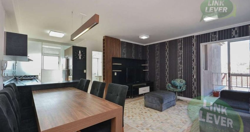Apartamento com 2 dormitórios para alugar, 69 m² por R$ 3.806/mês - Cristo Rei - Curitiba/PR