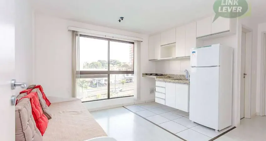 Apartamento com 1 dormitório para alugar, 28 m² por r$ 2.630/mês - boa vista - curitiba/pr