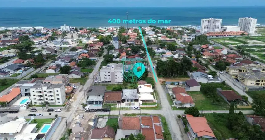 Terreno à venda na Praia de Itapoá, com 375m2 por R$365.000,00, a 400m do mar!