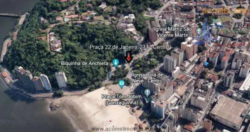 Terrenos em frente à Praia para venda em São Vicente no bairro Centro