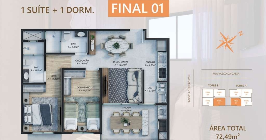 Apartamento em Vila Marumby - Maringá PR