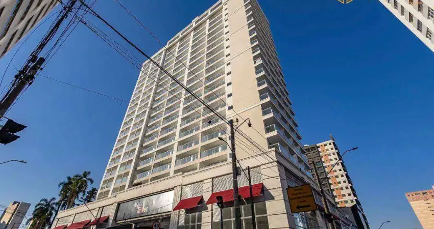 Studio totalmente mobiliado com 1 quarto, 20 m², à venda por r$ 350.000- rua andré de barros - centro - curitiba/pr