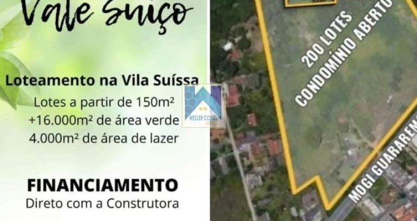 Área Total de 150,00 m², Frente do terreno com 7,50 Metros, Fundos do terreno com 7,50 Metros