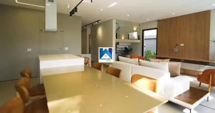 Imóvel de alto padrão composto por 4 suítes, sendo a suíte master com closet. conta com móveis planejados na suíte master, closet, banheiros, cozinha, área gourmet e living.