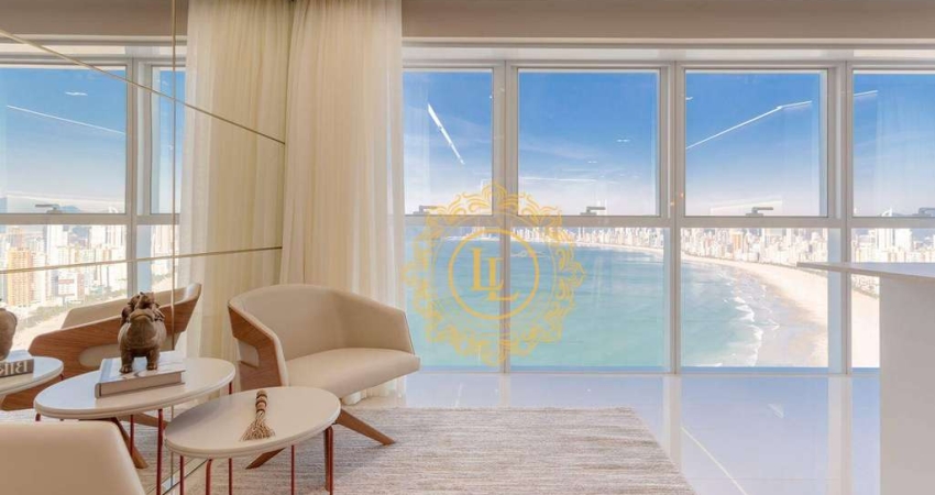 Belíssimo Apartamento com VISTA MAR e 3 suítes à venda, 180 m², próximo a Roda Gigante no Pioneiros - Balneário Camboriú/SC