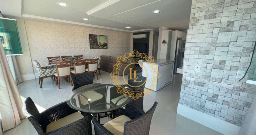 Belíssimo apartamento alto padrão com 3 suítes 5 vagas de garagem, churrasqueira carvão,  vista Panorâmica, aquecimento á Gás, mobiliado em Itapema SC