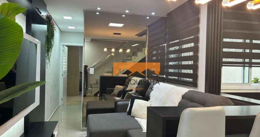 Cobertura com 2 dormitórios à venda, 73 m² por R$ 696.000,00 - Jardim Bela Vista - Santo André/SP