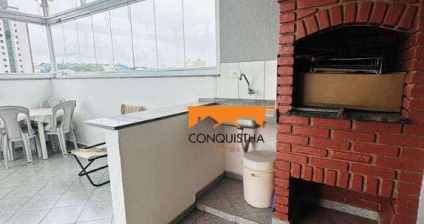Cobertura em prédio baixo com elevador, com 3 dormitórios e 2 vagas à venda, 167 m² por R$ 675.000 - Rudge Ramos - São Bernardo do Campo/SP