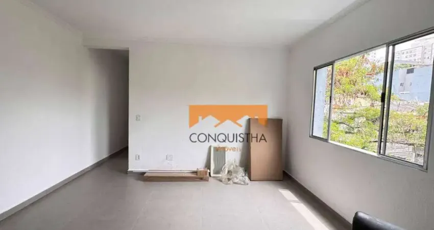 Apartamento com 2 dormitórios para alugar, 60 m² por R$ 2.354,81/mês - Vila Valparaíso - Santo André/SP