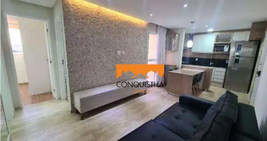 Apartamento com 2 dormitórios para alugar, 48 m²- planalto - são bernardo do campo/sp