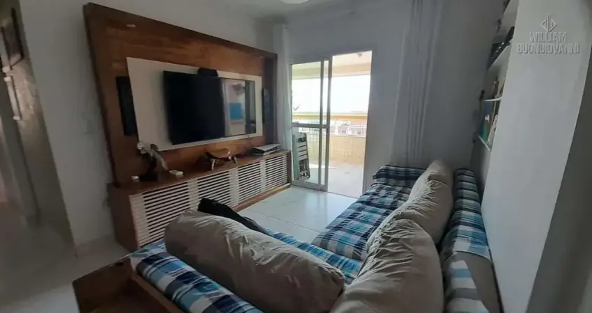 Apto 114 mts, c/ sacada e vista mar, 2 suítes e churrasqueira – ocian pg