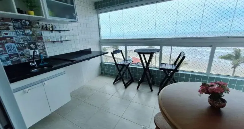 Belíssimo apartamento 2 quartos frente mar na praia em mongaguá!