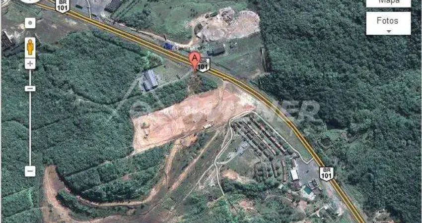 Frente sc br 101, ter.com 50.000 m²,  ft 127,85 m², várzea do ranchinho, camboriú - sc