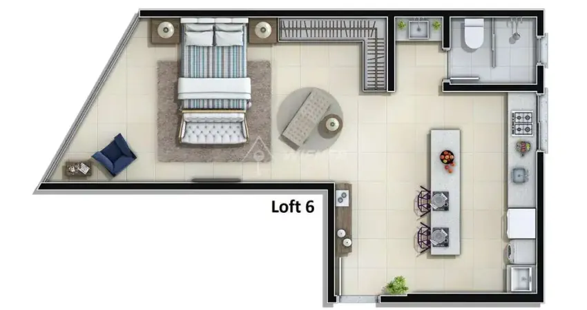 Fazenda, loft, novo, + 1 vaga de garagem, fazenda, itajaí - sc