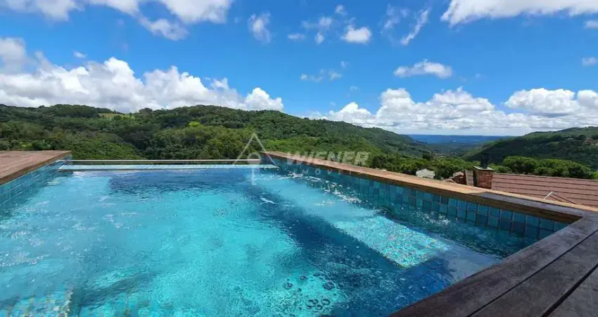 Vista 360º cxs do sul , piscina, casa 4 sts, 6 vgs, bavária, gramado - rs