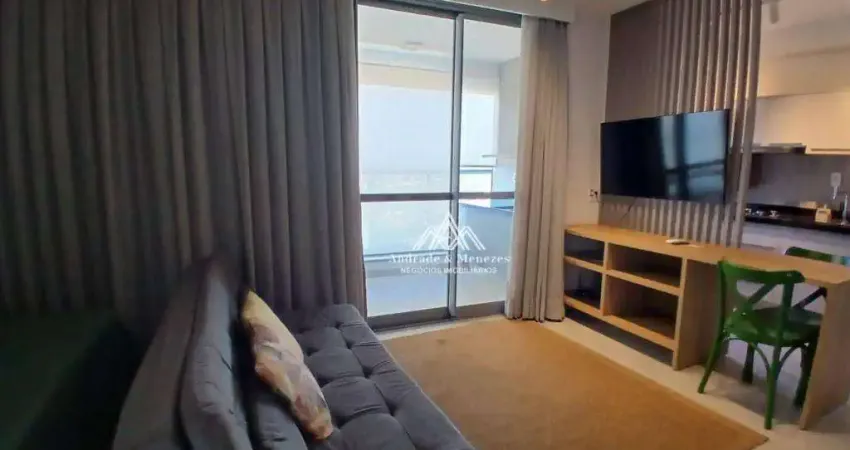 Flat com 1 dormitório para alugar, 50 m² por r$ 3.600/mês - jardim são luiz - ribeirão preto/sp