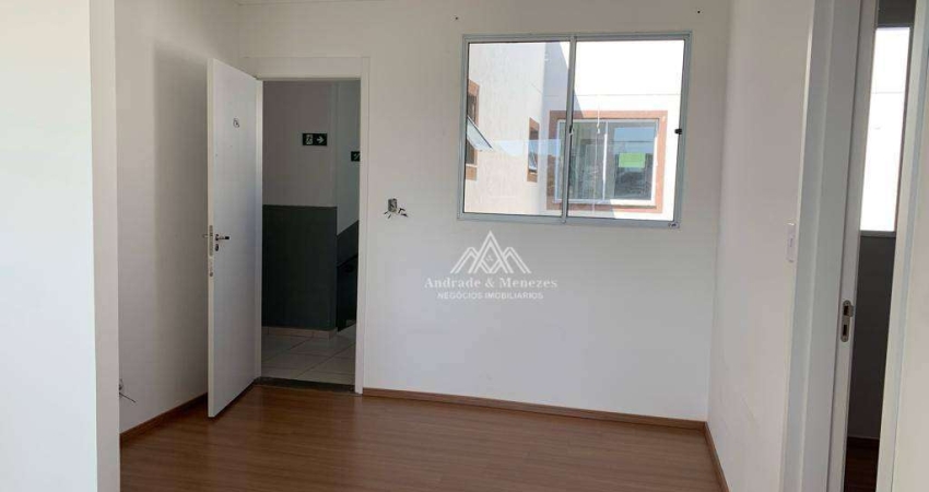 Apartamento com 2 dormitórios, 40 m² - venda por R$ 180.000 ou aluguel por R$ 760/mês - Bonfim Paulista - Ribeirão Preto/SP