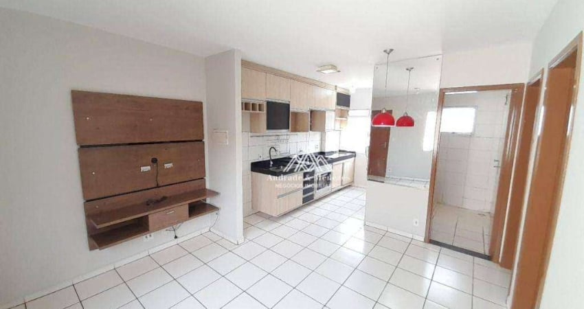 Apartamento com 2 dormitórios para alugar, 42 m² por R$ 1.246,84/mês - Ribeirão Verde - Ribeirão Preto/SP