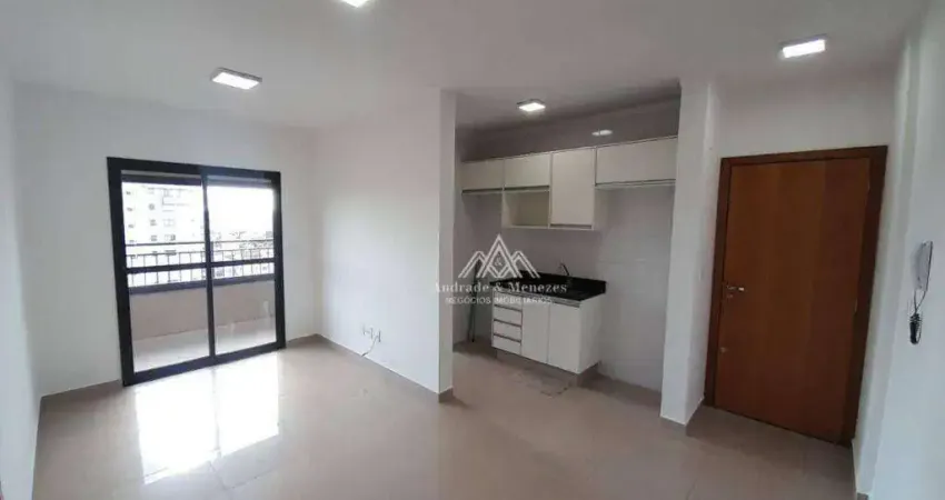 Apartamento com 1 dormitório para alugar, 45 m² por R$ 2.517,66/mês - Vila Ana Maria - Ribeirão Preto/SP