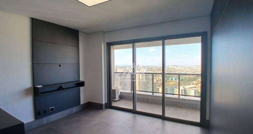 Apartamento com 1 dormitório para alugar, 56 m² por R$ 3.000,00  mês - Jardim Botânico - Ribeirão Preto/SP