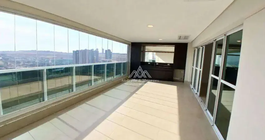 Apartamento com 3 dormitórios para alugar, 237 m² por r$ 12.000/mês - jardim ilhas do sul - ribeirão preto/sp