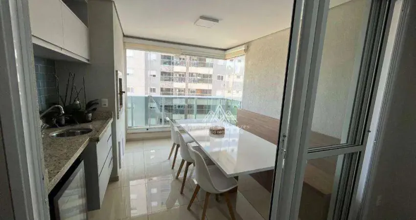 Apartamento com 2 dormitórios para alugar, 90 m² por R$ 5.721,52/mês - Bosque das Juritis - Ribeirão Preto/SP