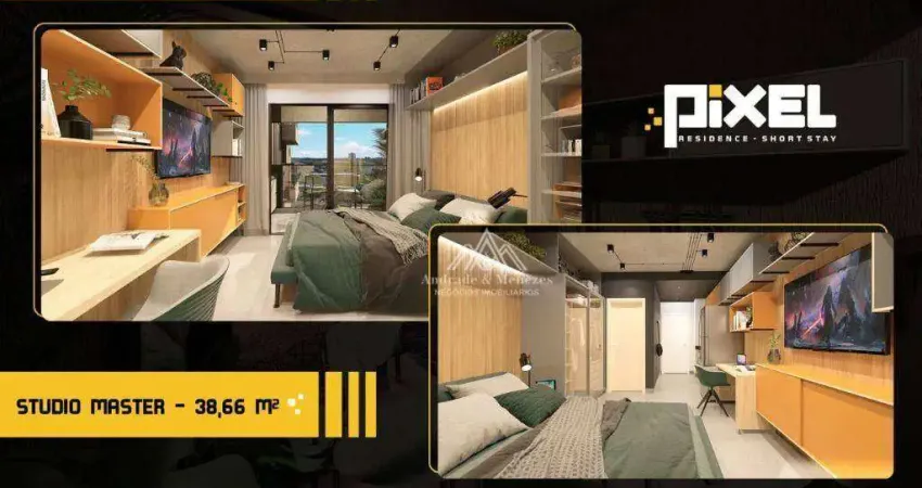 Studio com 1 dormitório à venda, 38 m² por R$ 330.165,00 - Vila Monte Alegre - Ribeirão Preto/SP