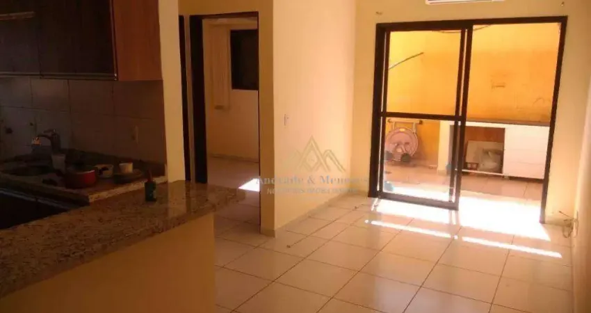 Apartamento com 1 dormitório, 38 m² - venda por R$ 205.000 ou aluguel por R$ 950/mês - Vila Tibério - Ribeirão Preto/SP