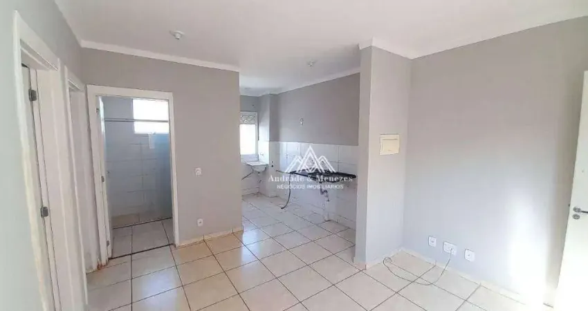 Apartamento com 2 dormitórios para alugar, 45 m² por R$ 775/mês - Jardim Florestan Fernandes - Ribeirão Preto/SP