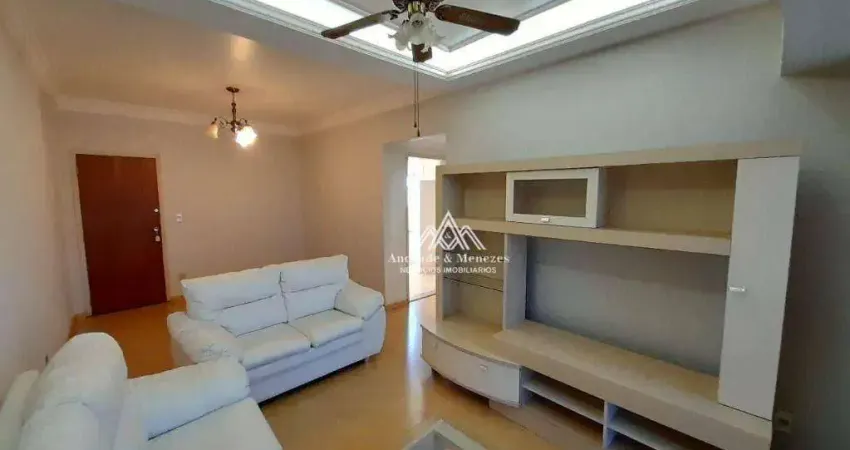 Apartamento com 2 dormitórios para alugar, 87 m² por R$ 1.400/mês - Centro - Ribeirão Preto/SP