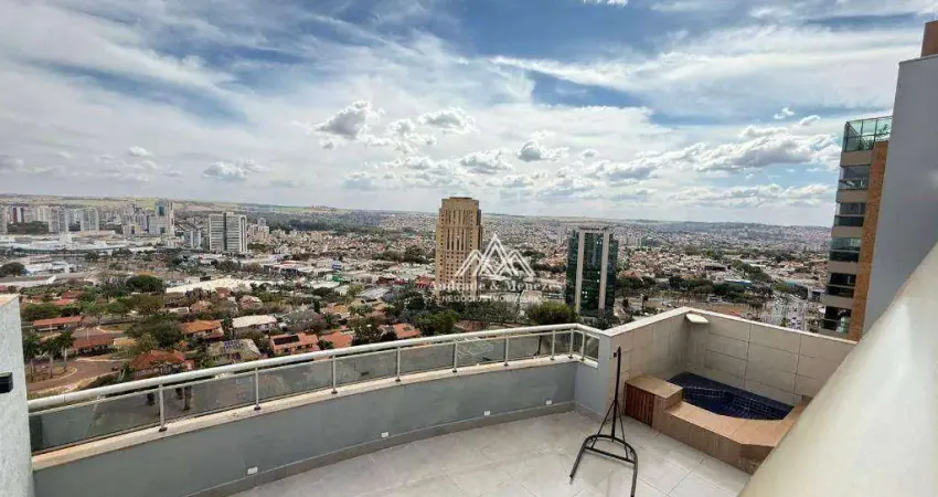 Cobertura com 4 dormitórios para alugar, 388 m² por r$ 7.000/mês - jardim canadá - ribeirão preto/sp