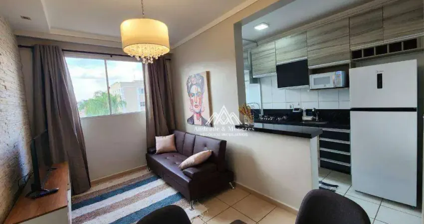 Apartamento com 2 dormitórios para alugar, 45 m² por r$ 2.150/mês - sumarezinho - ribeirão preto/sp