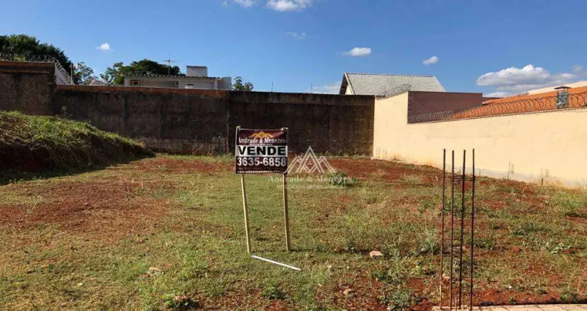 Terreno à venda, 435 m² por R$ 320.000,00 - Jardim Recreio - Ribeirão Preto/SP