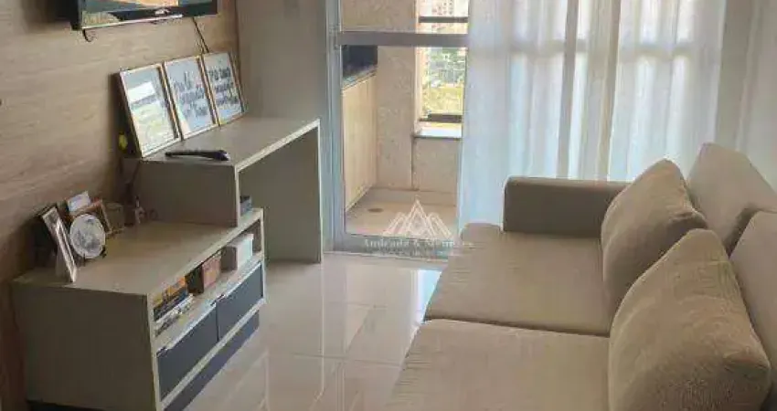 Apartamento com 1 dormitório para alugar, 42 m² por R$ 2.987,00/mês - Nova Aliança - Ribeirão Preto/SP