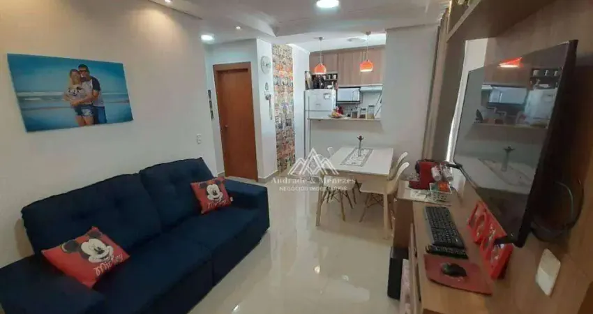 Apartamento com 2 dormitórios, 41 m² - venda por R$ 160.000 ou aluguel por R$ 850/mês - Jardim Silvio Passalacqua - Ribeirão Preto/SP