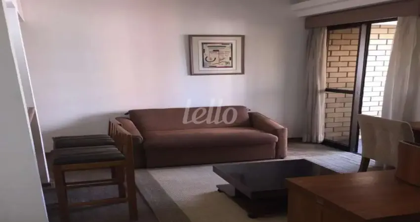 Flat com 1 quarto para alugar na Avenida Ibijaú, --, Indianópolis, São Paulo