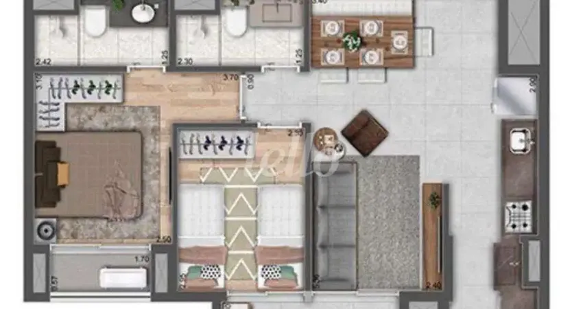 Apartamento com 2 quartos à venda na Avenida Professor Luiz Ignácio Anhaia Mello, 3660, Jardim Independência, São Paulo