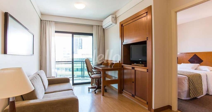 Flat com 1 quarto à venda na Rua Guararapes, 1911, Brooklin Paulista, São Paulo